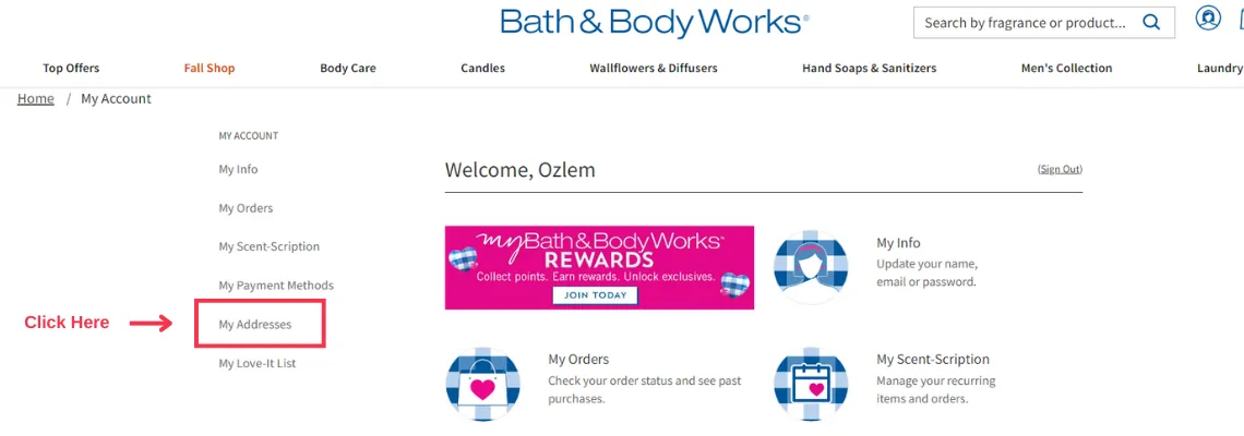 Shop Bath & Body Works Via Shippn Step 2
