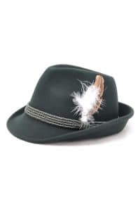 Bavarian Hat in Green With Feather - Bavaria Shop