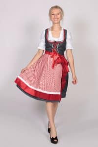 Denim Red German Dirndl