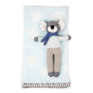 King Koala Knit Toy & Knit Blanket - Gifts Australia