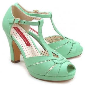 Lacey Heel in Vintage Mint - Blame Betty