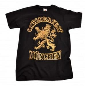 Oktoberfest Shirt München 'Löwe Gold'