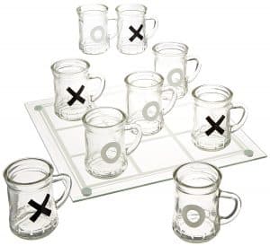 Tic-Tac-Toe Game Set with Mini Beer Mugs