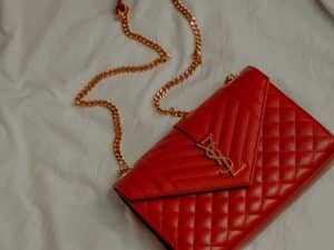 cherry red bag for fall