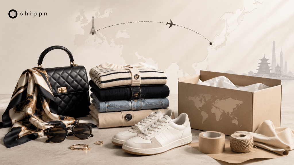 Buy from Vinted France and ship to Asia with Shippn