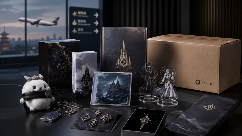 Square Enix Japan store merchandise shipped internationally with Shippn