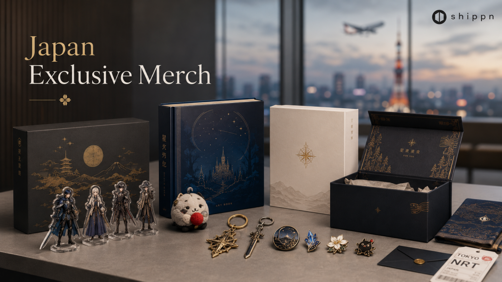 Square Enix Japan merch shipped internationally with Shippn