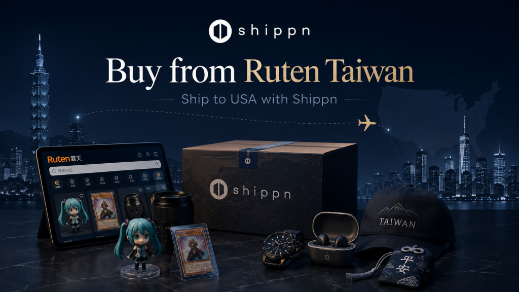 Buy from Ruten Taiwan and ship to USA with Shippn