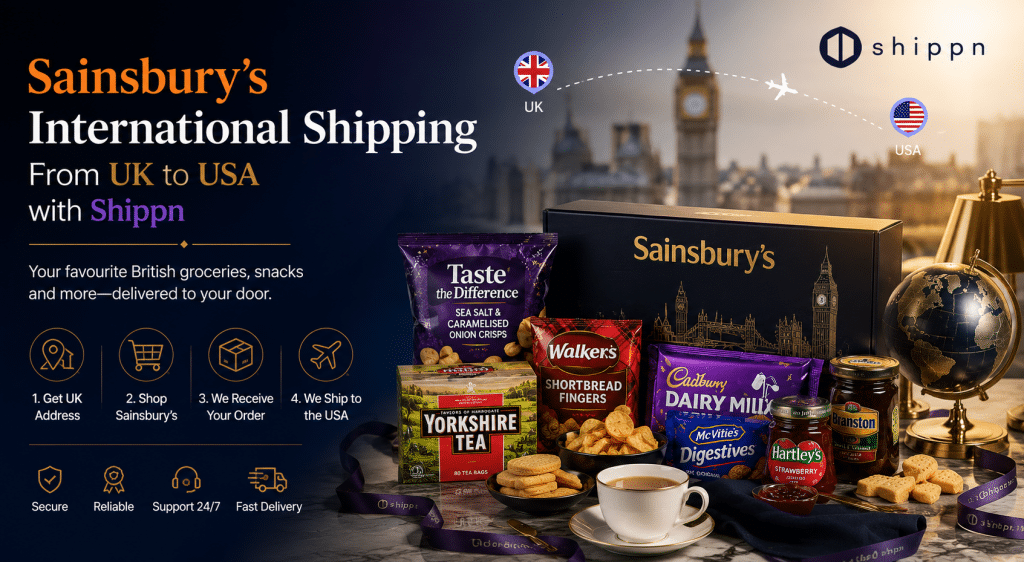 Sainsbury’s international shipping guide for U.S. shoppers