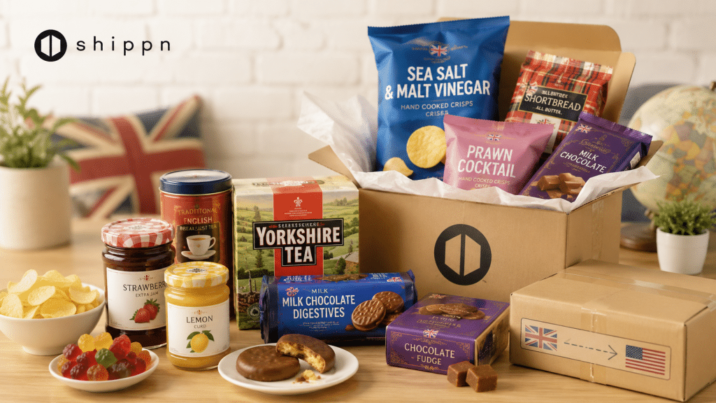 Sainsbury’s British snacks to USA with Shippn